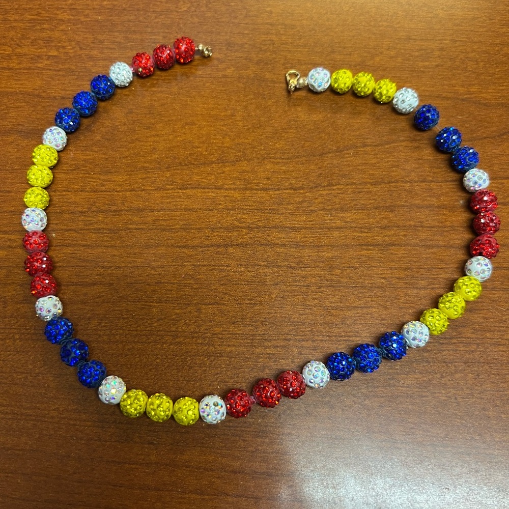 Rhinestone beaded necklace